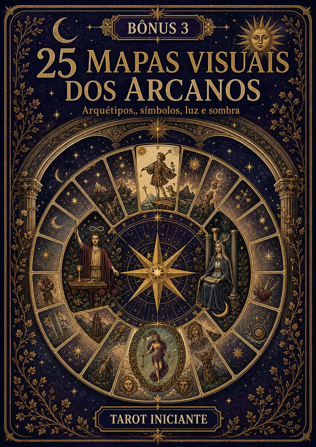 Capa do bônus 25 Mapas Visuais dos Arcanos